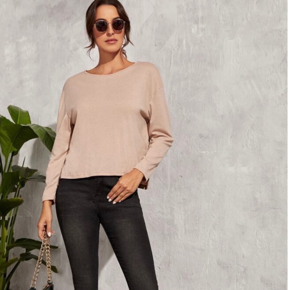 ZARA BLOUSE BEIGE SIZE S
